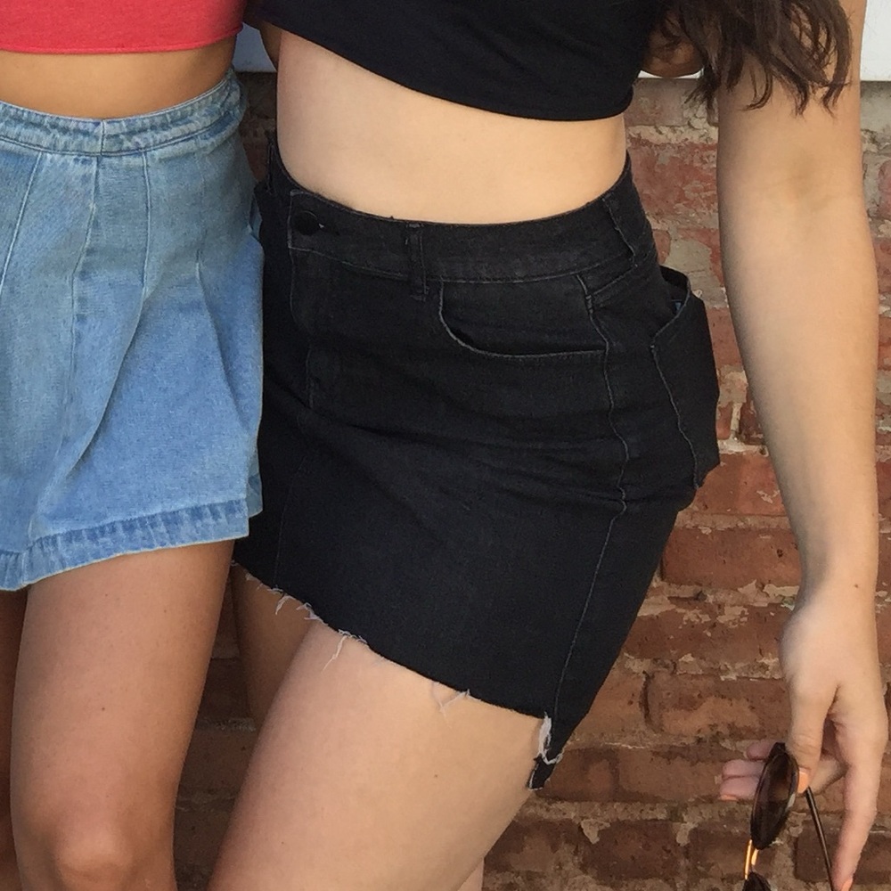 Forever 21 Black Denim Skirt